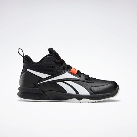 Core Black / Ftwr White / Orange Flare Reebok More Buckets Shoes - Preschool | GY4496