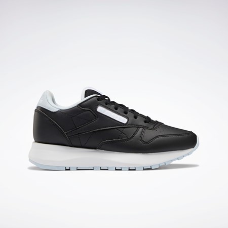 Core Black / Glass Blue / Ftwr White Reebok Classic Leather SP Shoes - Grade School | GZ1597