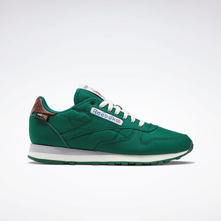 Dark Green / Chalk / Brush Brown Reebok Classic Leather Shoes | GX0285