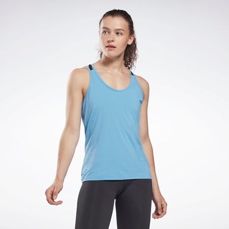 Essential Blue Reebok ACTIVCHILL Athletic Tank Top | H49098