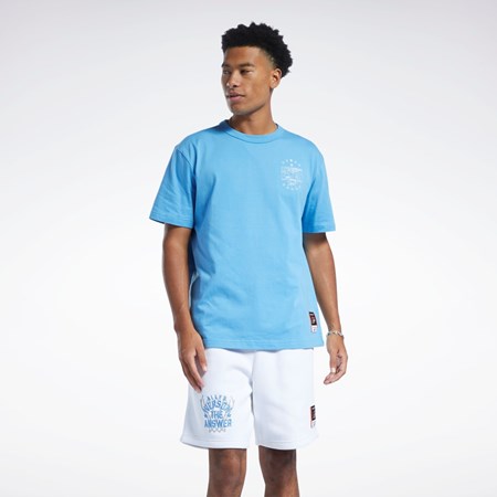 Essential Blue Reebok Iverson Basketball I3 Blueprint Short Sleeve T-Shirt | HG4342