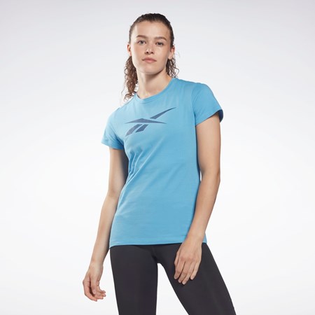 Essential Blue Reebok Training Essentials Vector Graphic Tee | H51878