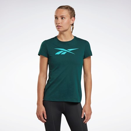 Forest Green Reebok Training Essentials Vector Graphic Tee | HK6984