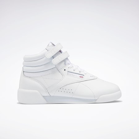 Ftwr White / Ftwr White / Ftwr White Reebok Freestyle Hi Shoes - Preschool | GX7225