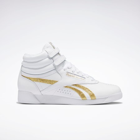 Ftwr White / Ftwr White / Gold Met. Reebok F/S Hi Shoes | GX2231