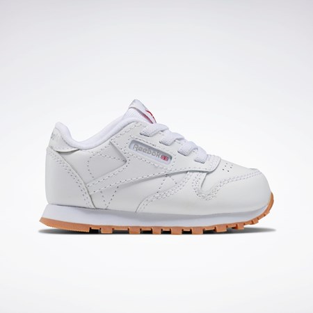 Ftwr White / Ftwr White / Reebok Rubber Gum-02 Reebok Classic Leather Shoes - Toddler | GX9395