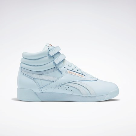 Glass Blue / Glass Blue / Glass Blue Reebok Cardi B Freestyle Hi Shoes | GV6615