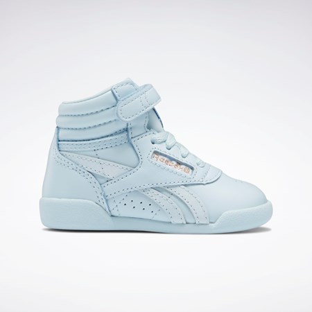 Glass Blue / Glass Blue / Glass Blue Reebok Cardi B Freestyle Hi Shoes - Toddler | GZ4890