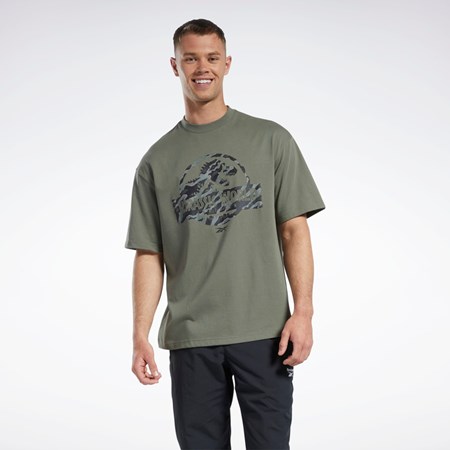 Hunter Green Reebok Jurassic World T-Shirt | HT3319