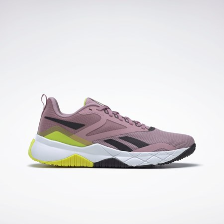 Infused Lilac / Core Black / Acid Yellow Reebok NFX Training Shoes | GY9774