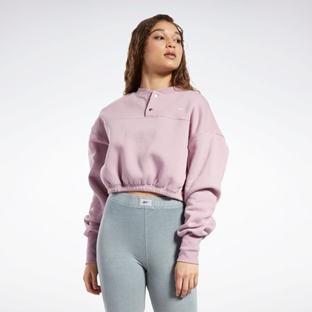 Infused Lilac Reebok Classics Fleece Sweatshirt | HK4927