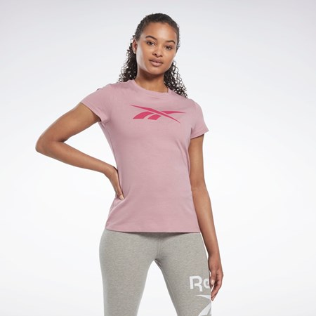 Infused Lilac Reebok Training Essentials Vector Graphic Tee | HK6982