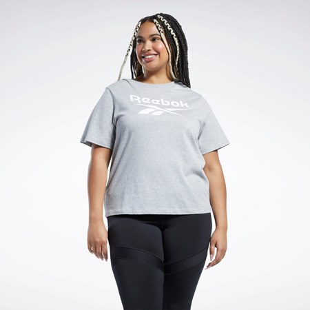 Medium Grey Heather Reebok Reebok Identity T-Shirt (Plus Size) | H62526