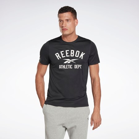 Night Black Reebok Workout Ready Graphic T-Shirt | HA1082