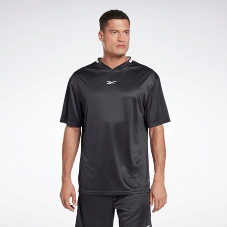 Night Black Reebok Workout Ready Mesh T-Shirt | HA1079