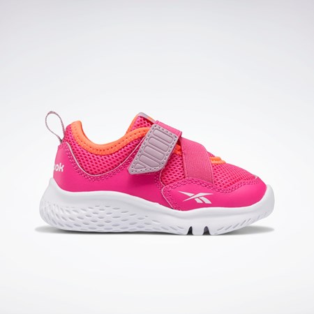 Proud Pink / Ftwr White / Orange Flare Reebok Weebok Flex Sprint Shoes - Toddler | GX9424