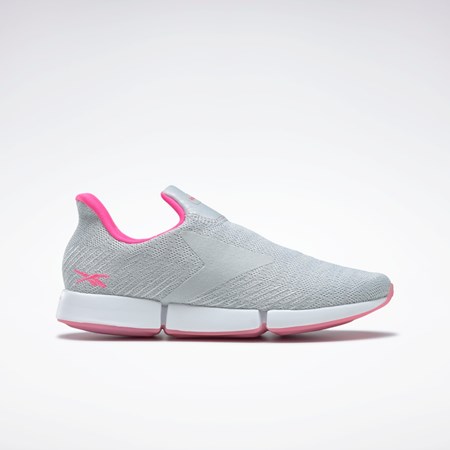 Pure Grey 2 / Ftwr White / Atomic Pink Reebok DailyFit DMX Slip-On Shoes | GZ5618