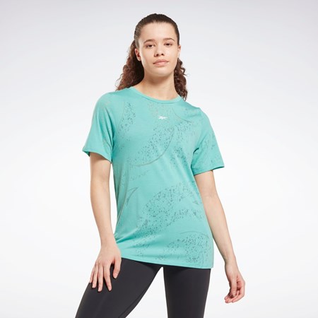 Semi Classic Teal Reebok Burnout T-Shirt | HI4060