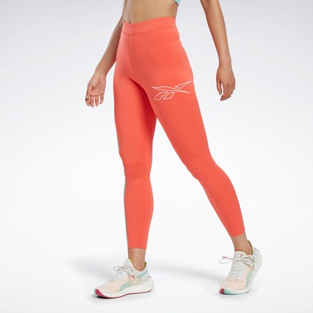 Semi Orange Flare Reebok Running Vector Leggings | HK4764