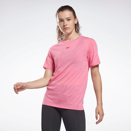 True Pink Reebok Burnout T-Shirt | HF2629