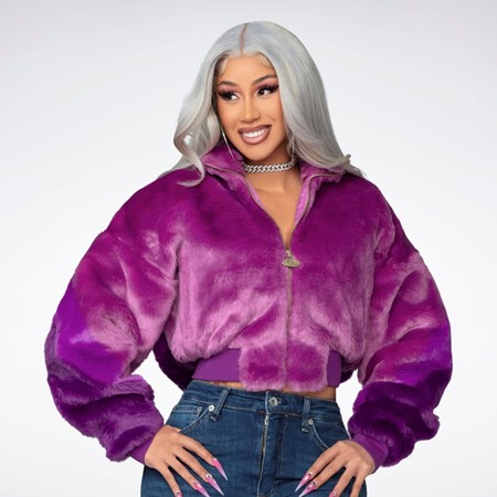 Ultraberry Reebok Cardi B Fur Ombre Jacket (Unisex) | HI5696