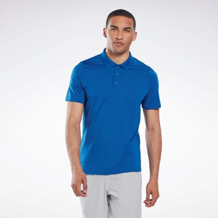 Vector Blue Reebok Workout Ready Polo Shirt | HR3752