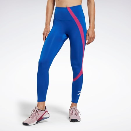 Vector Blue Reebok Workout Ready Vector Leggings | HK4780