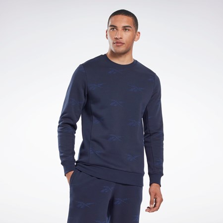 Vector Navy Reebok Reebok Identity Vector Fleece Crew Sweatshirt | HM9320