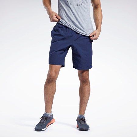 Vector Navy Reebok Training Essentials Utility Shorts | GU0795