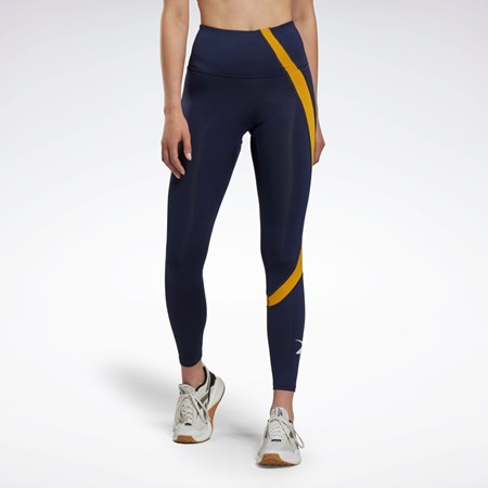 Vector Navy Reebok Workout Ready Vector Leggings | HK4781