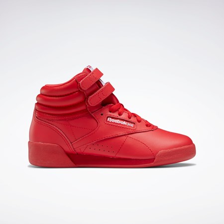 Vector Red / Vector Red / Ftwr White Reebok Freestyle Hi Shoes - Preschool | GX7229