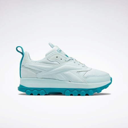 Whisper Blue / Whisper Blue / Seaport Teal Reebok Cardi B Classic Leather V2 Shoes - Grade School | GZ4261