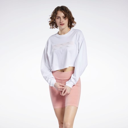 White Reebok Classics Long Sleeve Shirt | H41368